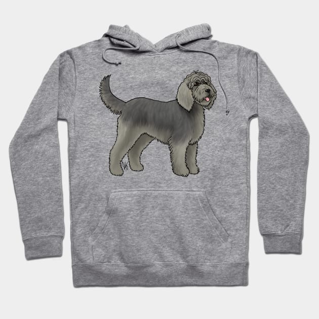 Dog - Otterhound - Blue Hoodie by Jen's Dogs Custom Gifts and Designs